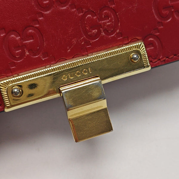 Padlock Small Monogram Calfskin Red