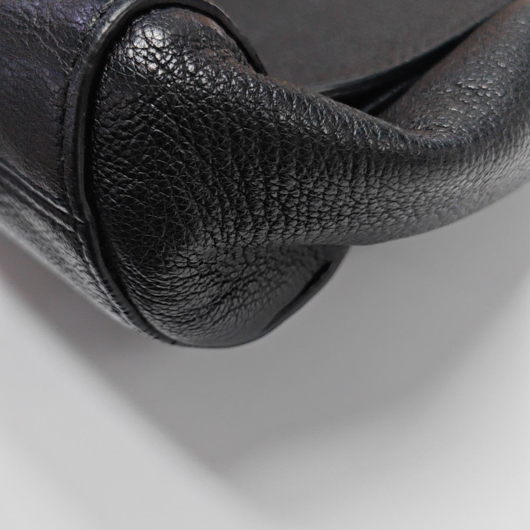 Calfskin Shoulder Bag Black