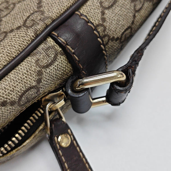 Monogram Coated Canvas Shoulder Bag Brown