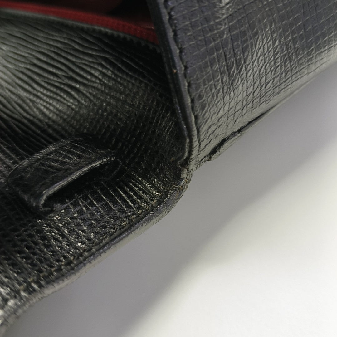 Calfskin Top Handle Bag Black