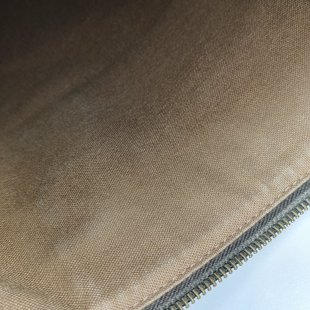 ODEON Monogram Coated Canvas Brown