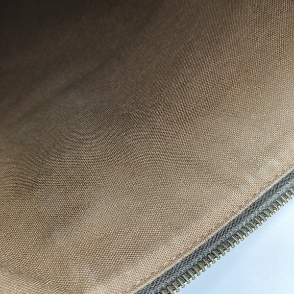 ODEON Monogram Coated Canvas Brown