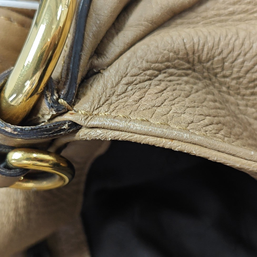 Calfskin Shoulder Bag Brown