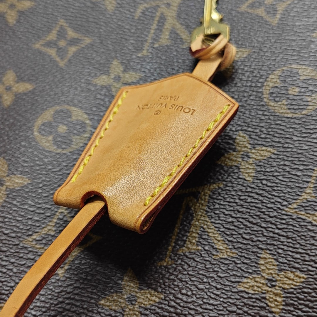 MONTAIGNE BB Monogram Coated Canvas Brown