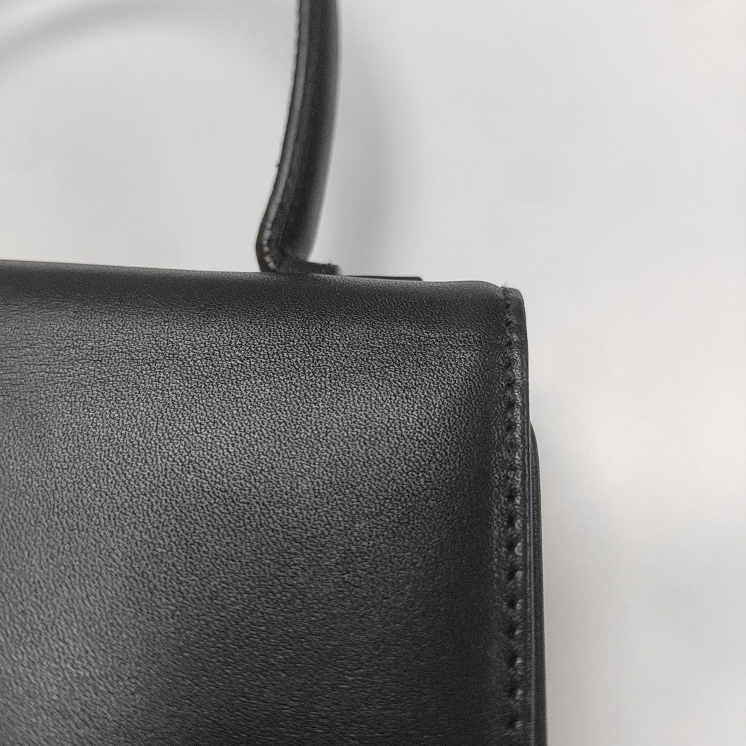 Calfskin Top Handle Bag Multicolor