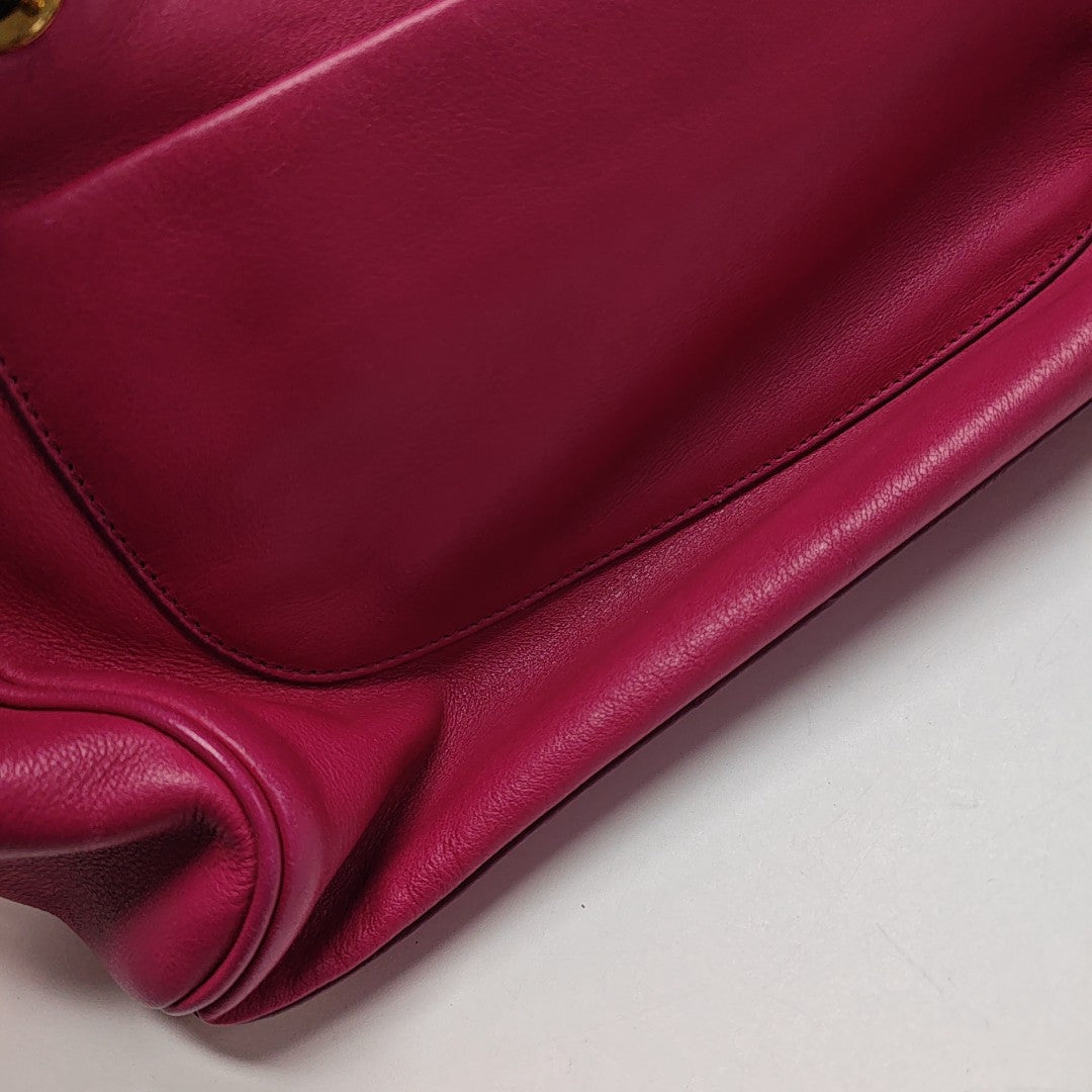 Calfskin Shoulder Bag Red