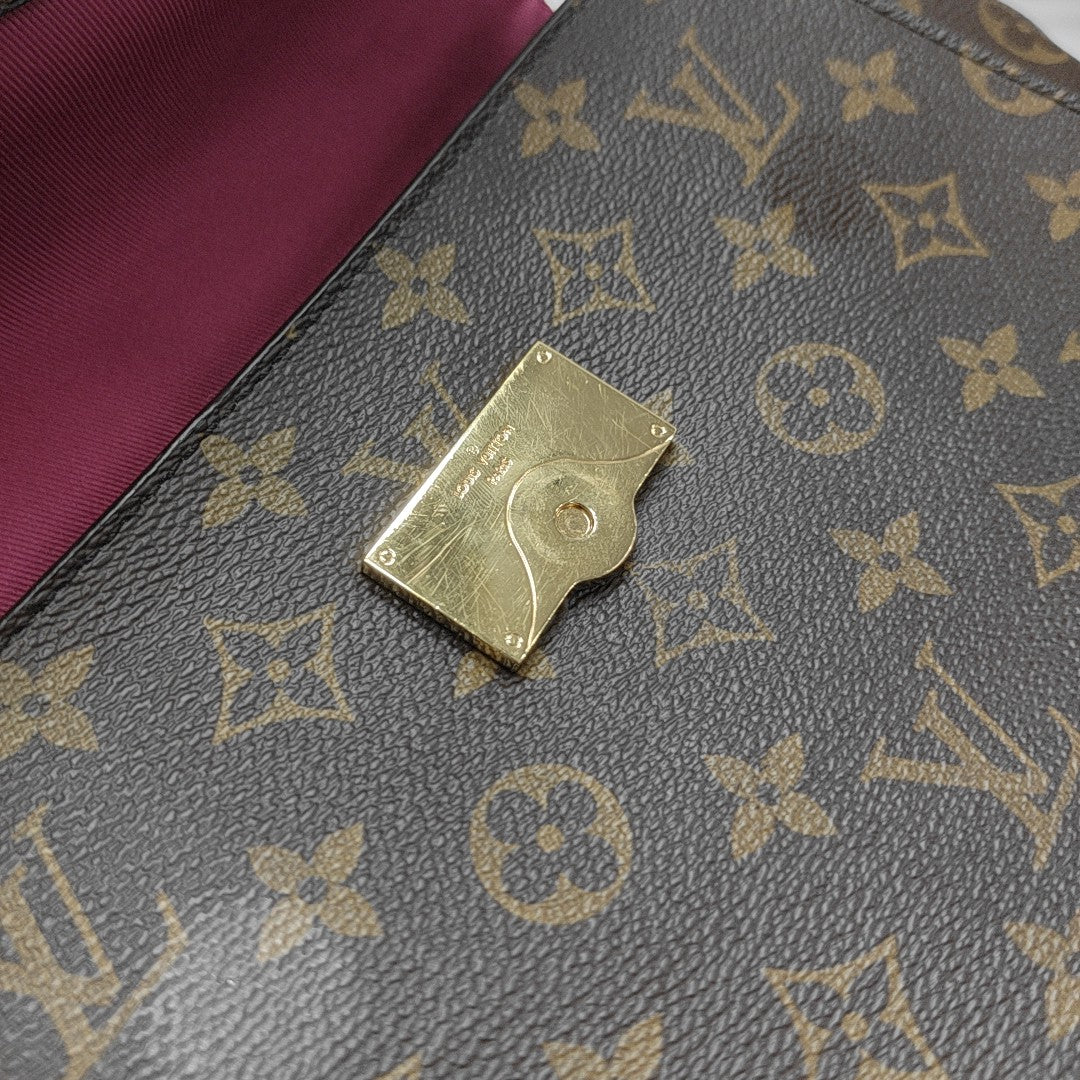 CLUNY PM Monogram Coated Canvas Brown