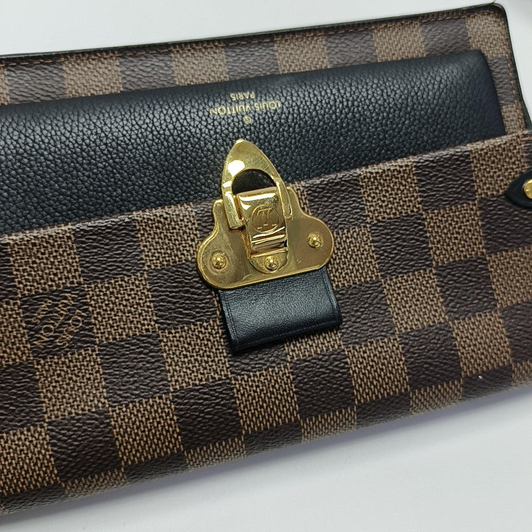 VAVIN Damier Ebene Coated Canvas Brown
