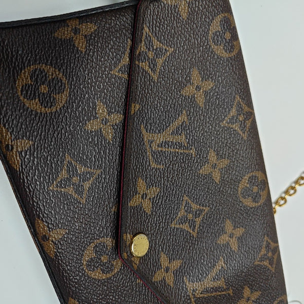 FÉLICIE Monogram Coated Canvas Brown