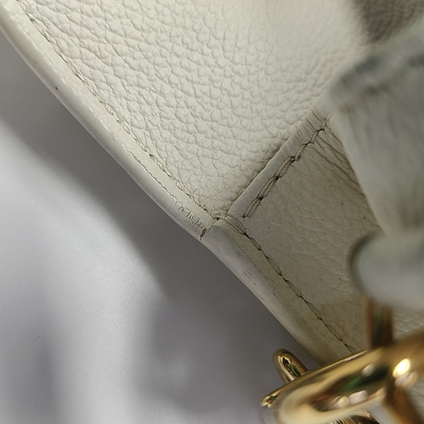 MÉTIS EAST WEST Monogram Calfskin White