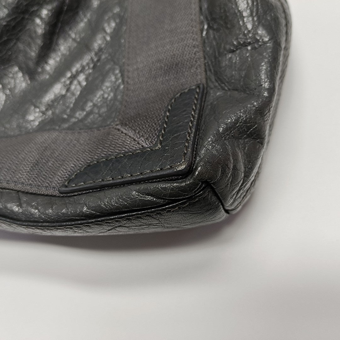 Navy XS Lambskin Gray