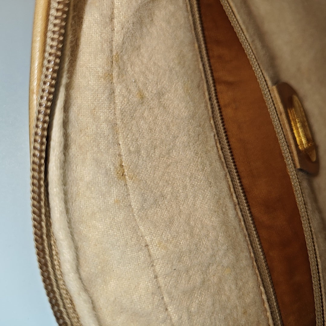 Monogram Coated Canvas Shoulder Bag Brown
