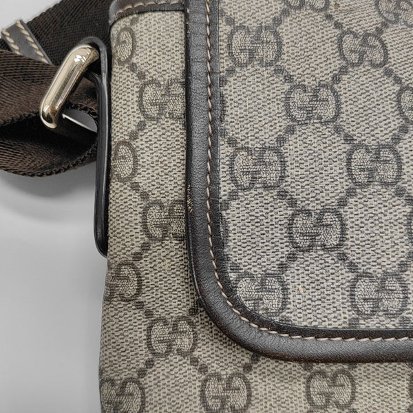 GG Supreme Monogram Coated Canvas Black