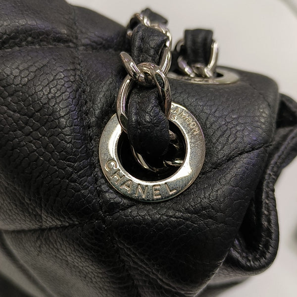 Quilted Grained Calfskin Black