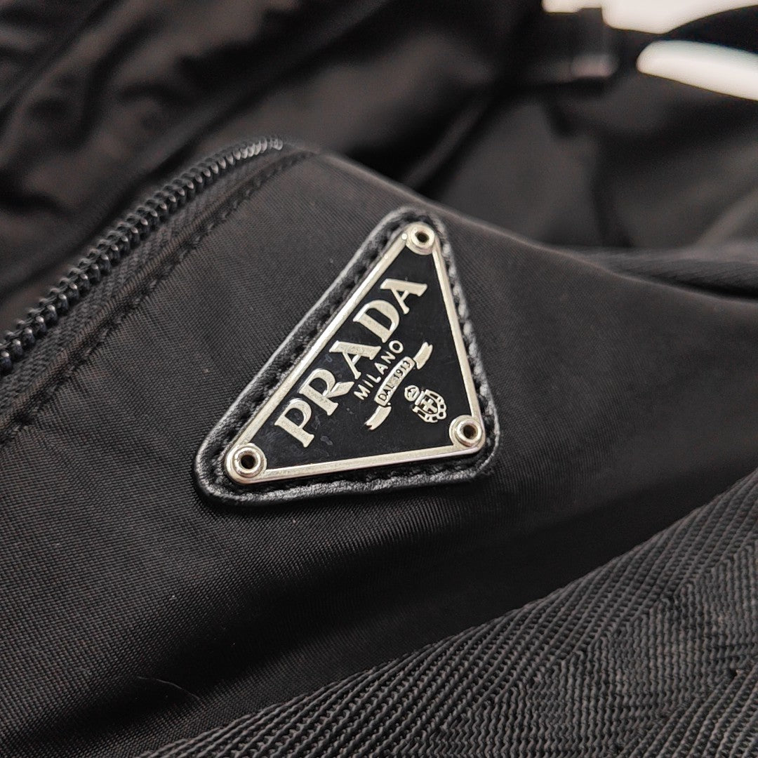 Nylon Shoulder Bag Black