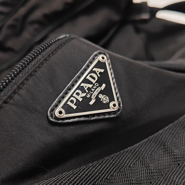Nylon Shoulder Bag Black