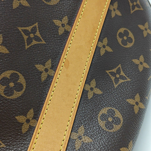 KEEPALL 50 Monogram Coated Canvas Brown