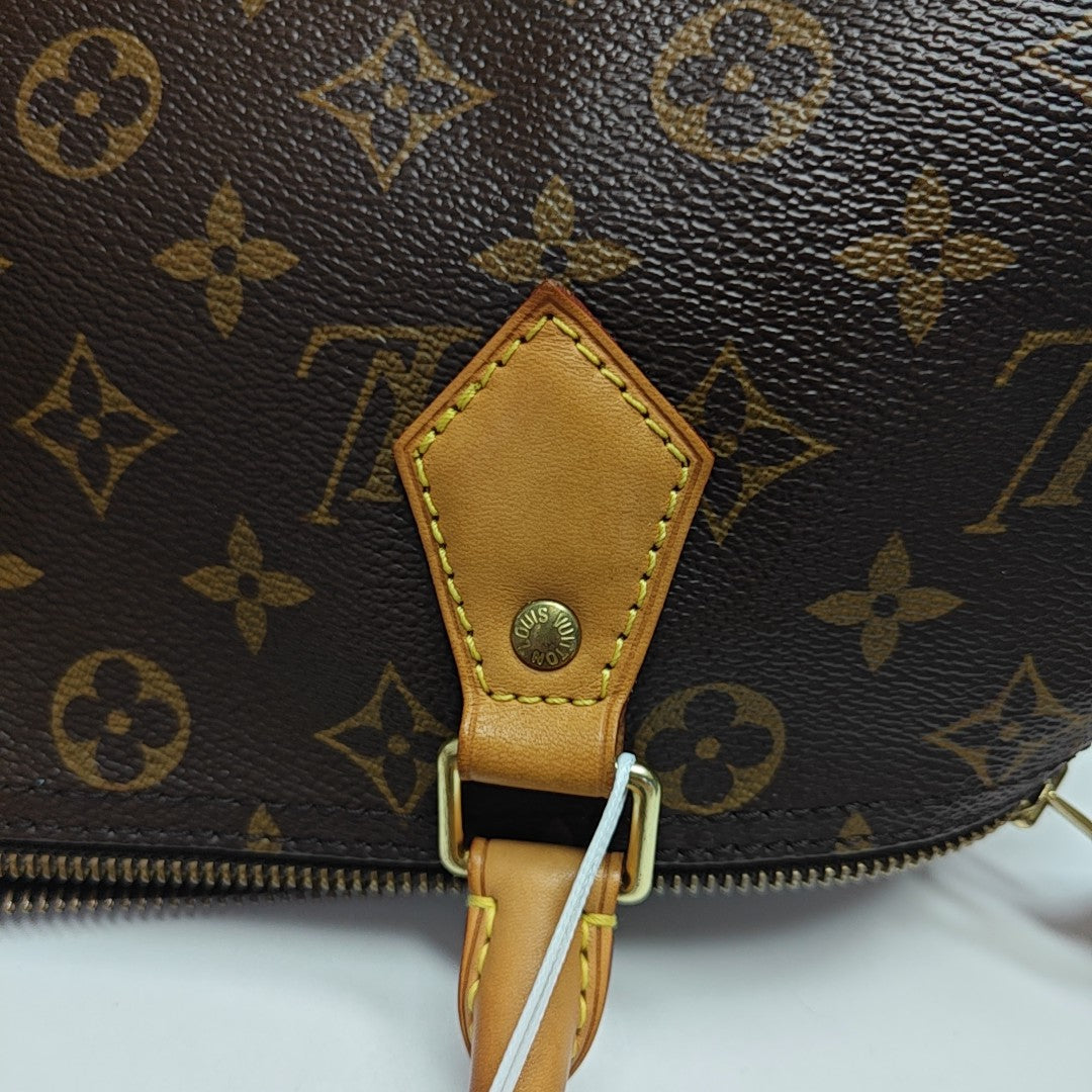 SPEEDY 30 Monogram Coated Canvas Brown