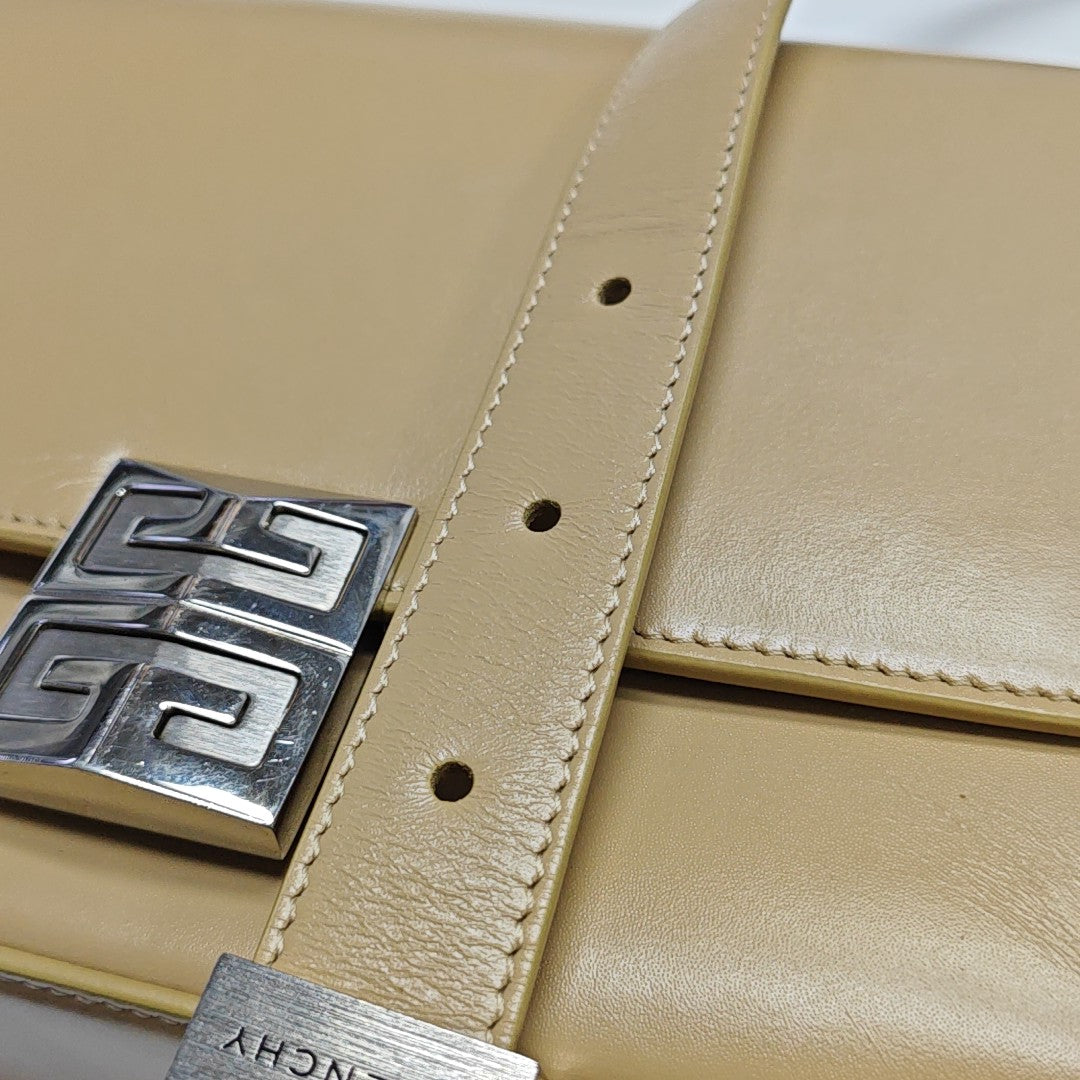 Calfskin Shoulder Bag Medium Beige