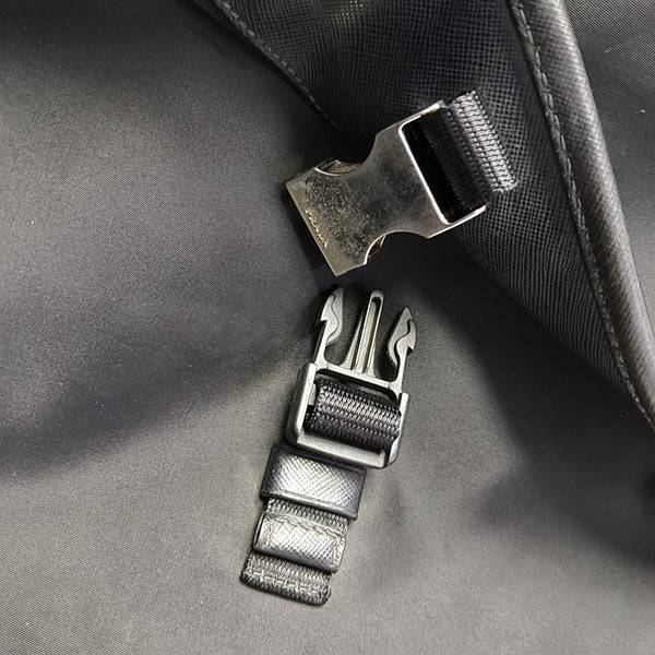 Nylon Shoulder Bag Black