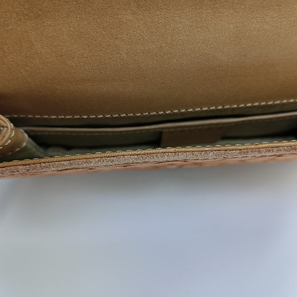 Suede Top Handle Bag Orange