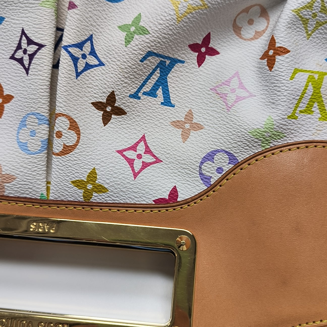 LV × TM JUDY MM Monogram Coated Canvas White
