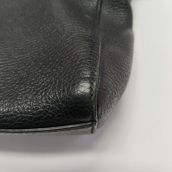 Calfskin Shoulder Bag Black