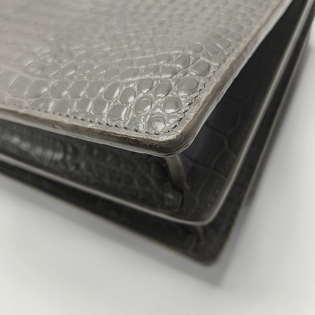 SUNSET Medium Calfskin Gray
