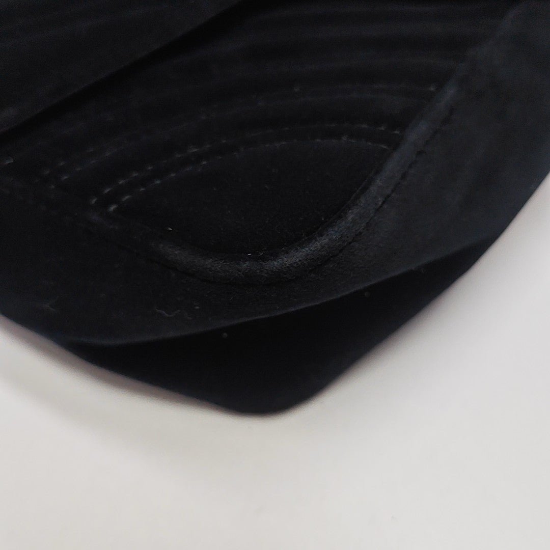 GG Marmont Medium Quilted Velvet Black