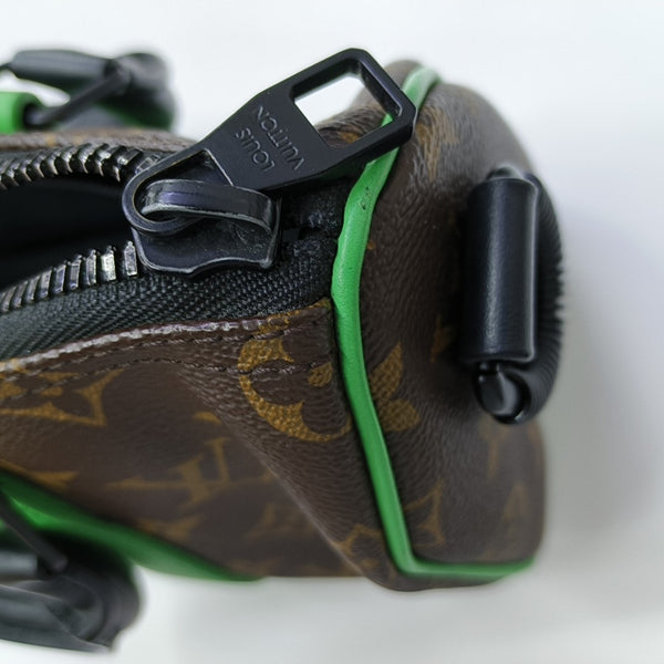 KEEPALL 25 Monogram Coated Canvas Brown