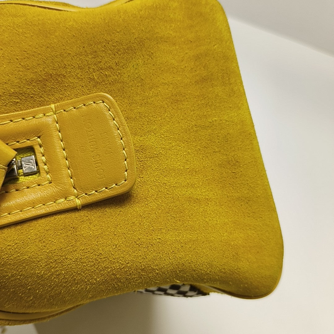 SPEEDY CUBE PM Damier Calfskin Yellow