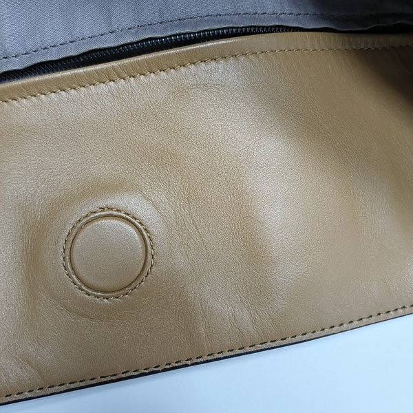 Calfskin Shoulder Bag Brown