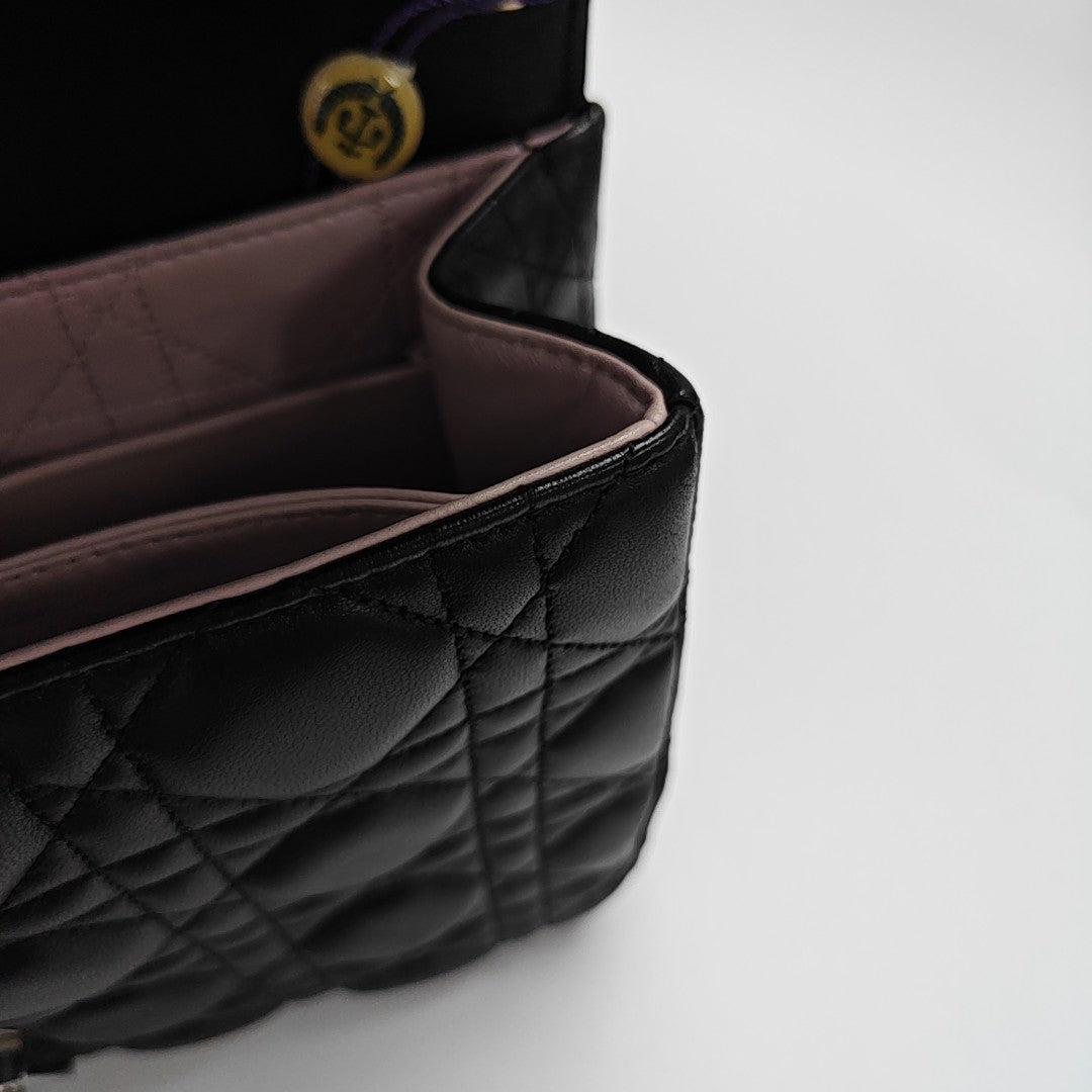 Miss Dior Cannage Lambskin Black