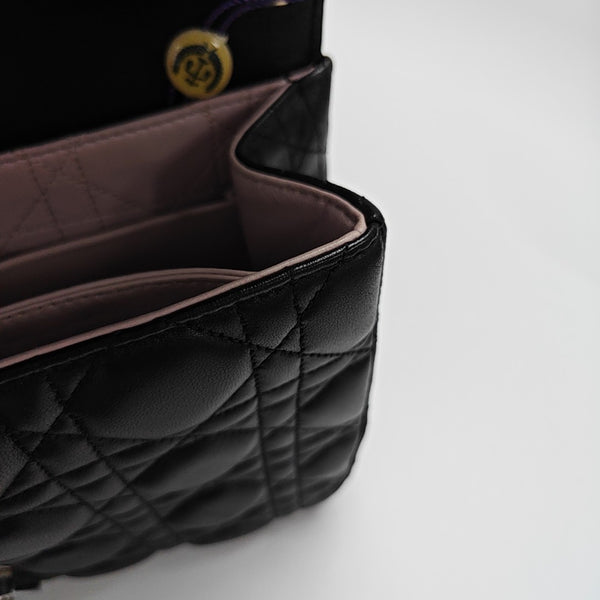 Miss Dior Cannage Lambskin Black