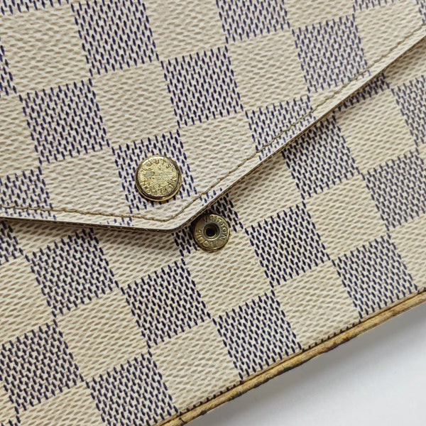 FÉLICIE Damier Azur Coated Canvas White