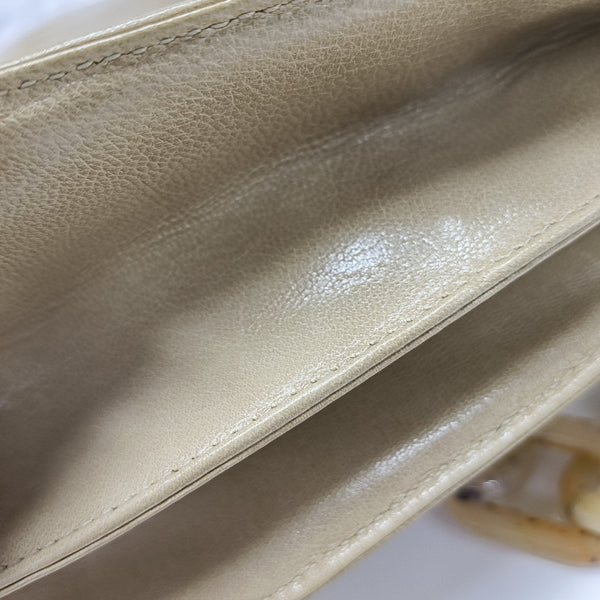 Calfskin Shoulder Bag Beige