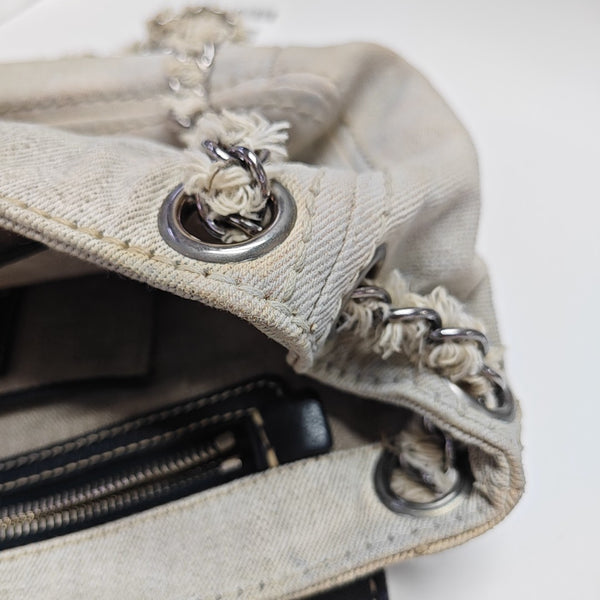 Canvas Shoulder Bag Beige