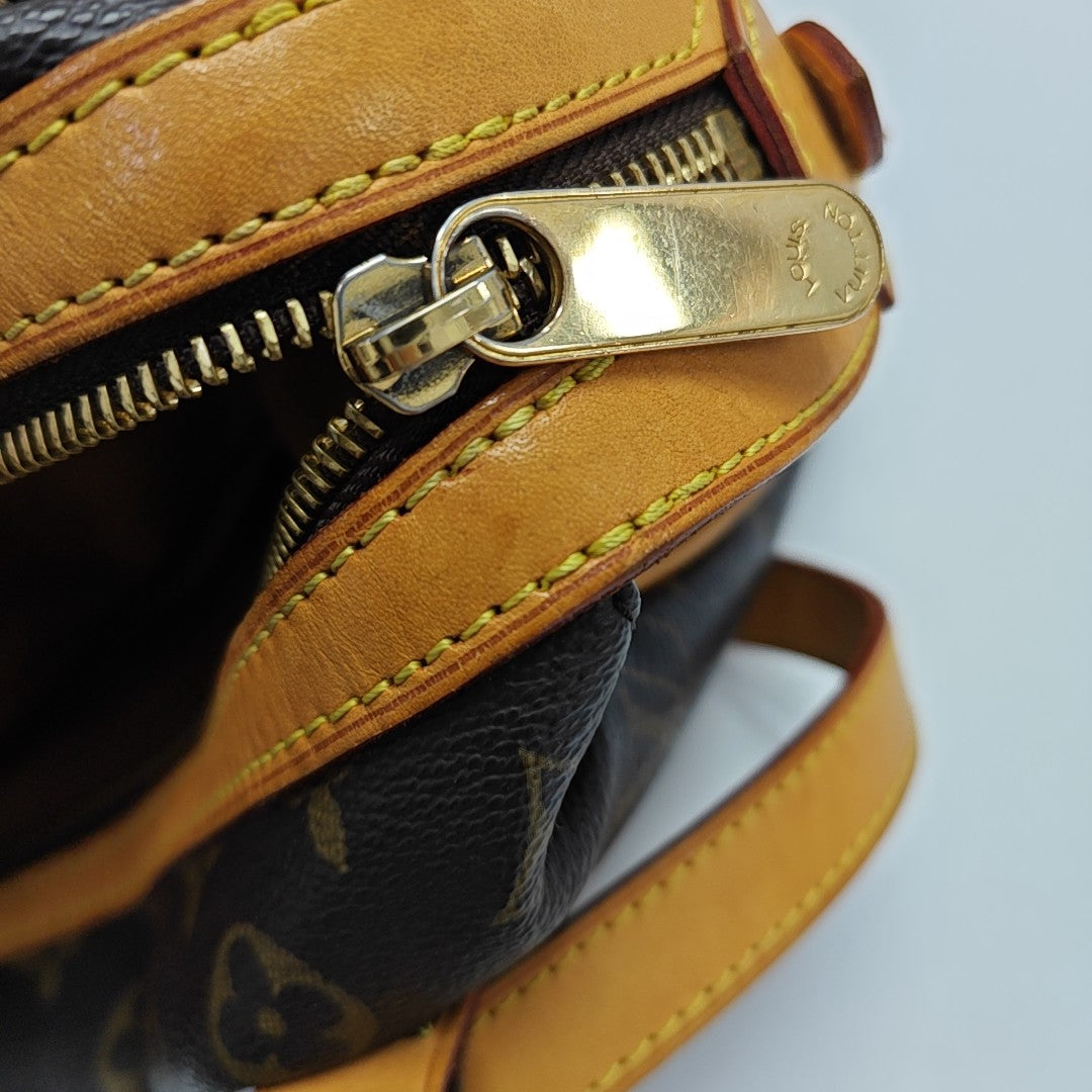 STRESA Monogram Coated Canvas Brown