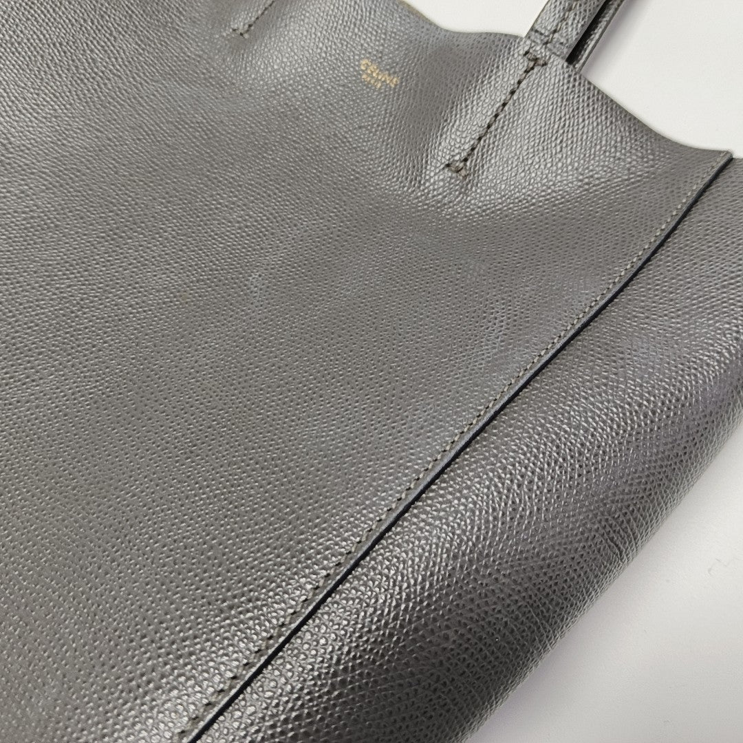 VERTICAL CABAS Mini Calfskin Gray