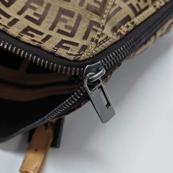 Canvas Top Handle Bag Brown