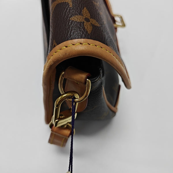 DIANE Monogram Coated Canvas Brown