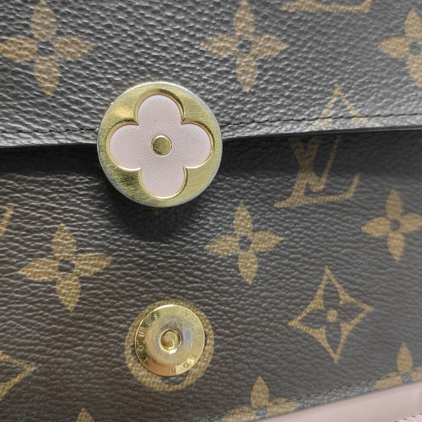 FLORE Monogram Coated Canvas Brown