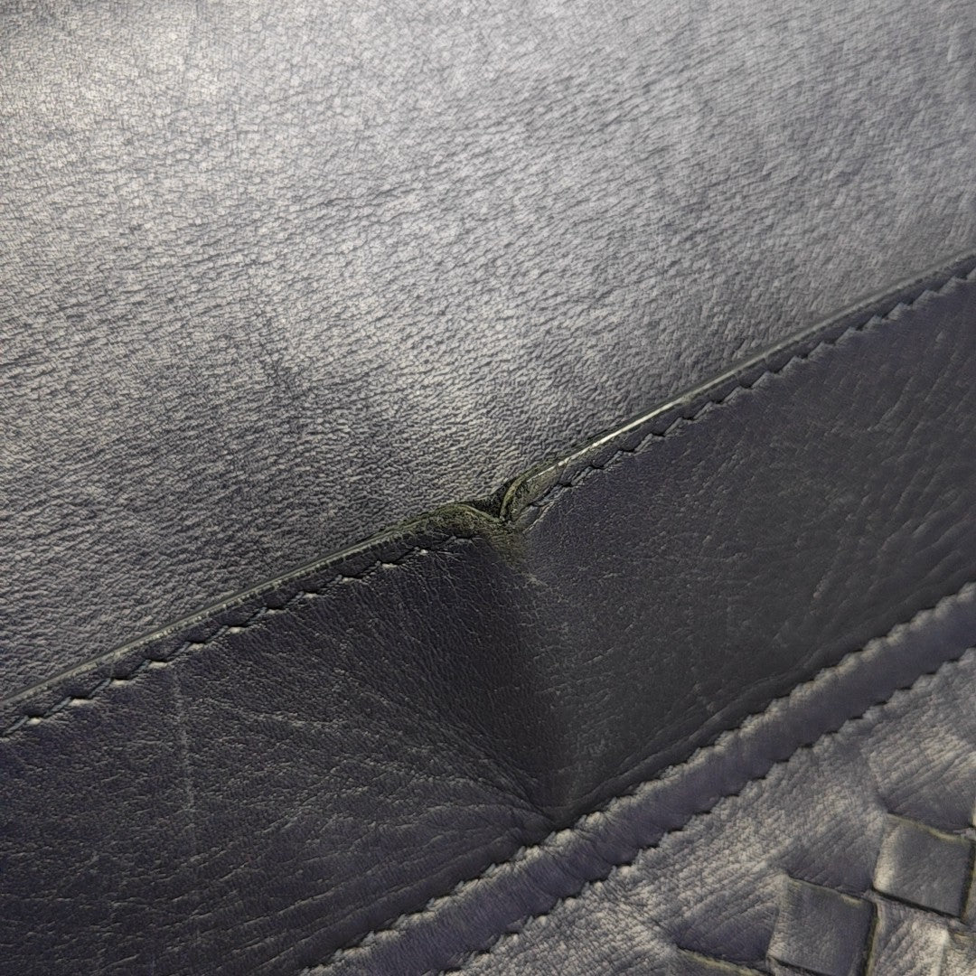 Calfskin Shoulder Bag Blue