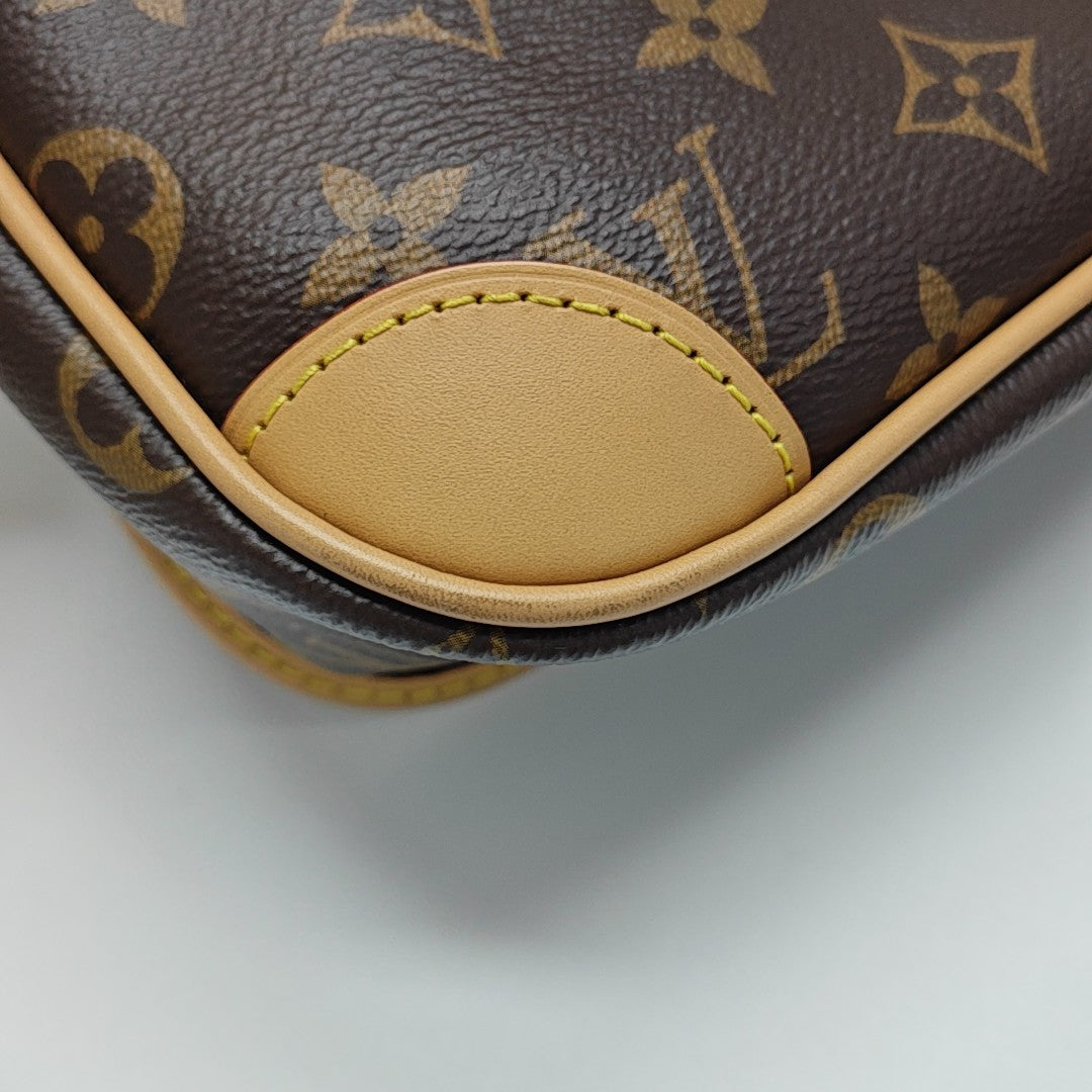 DIANE Monogram Coated Canvas Brown