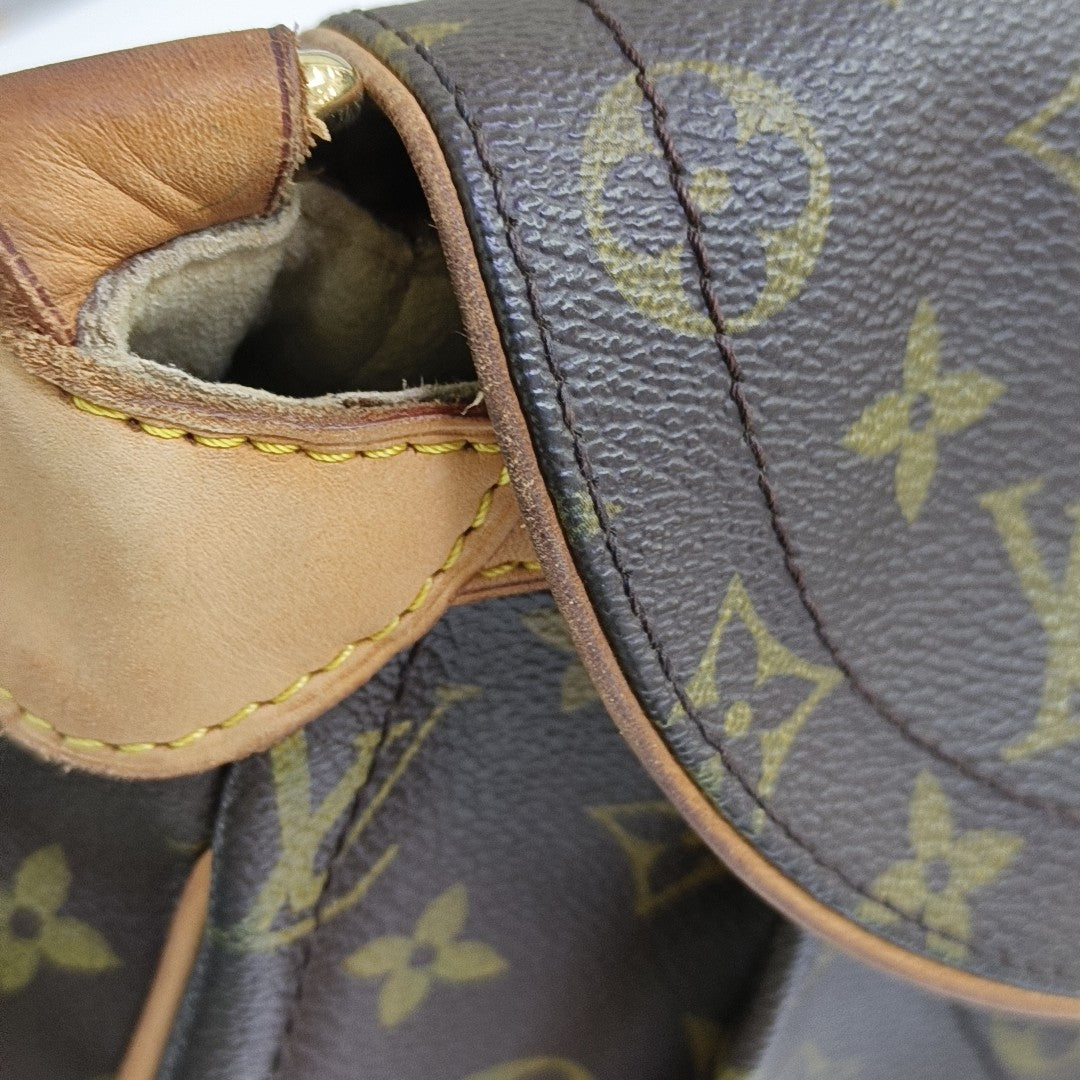 BEVERLY MM Monogram Coated Canvas Brown