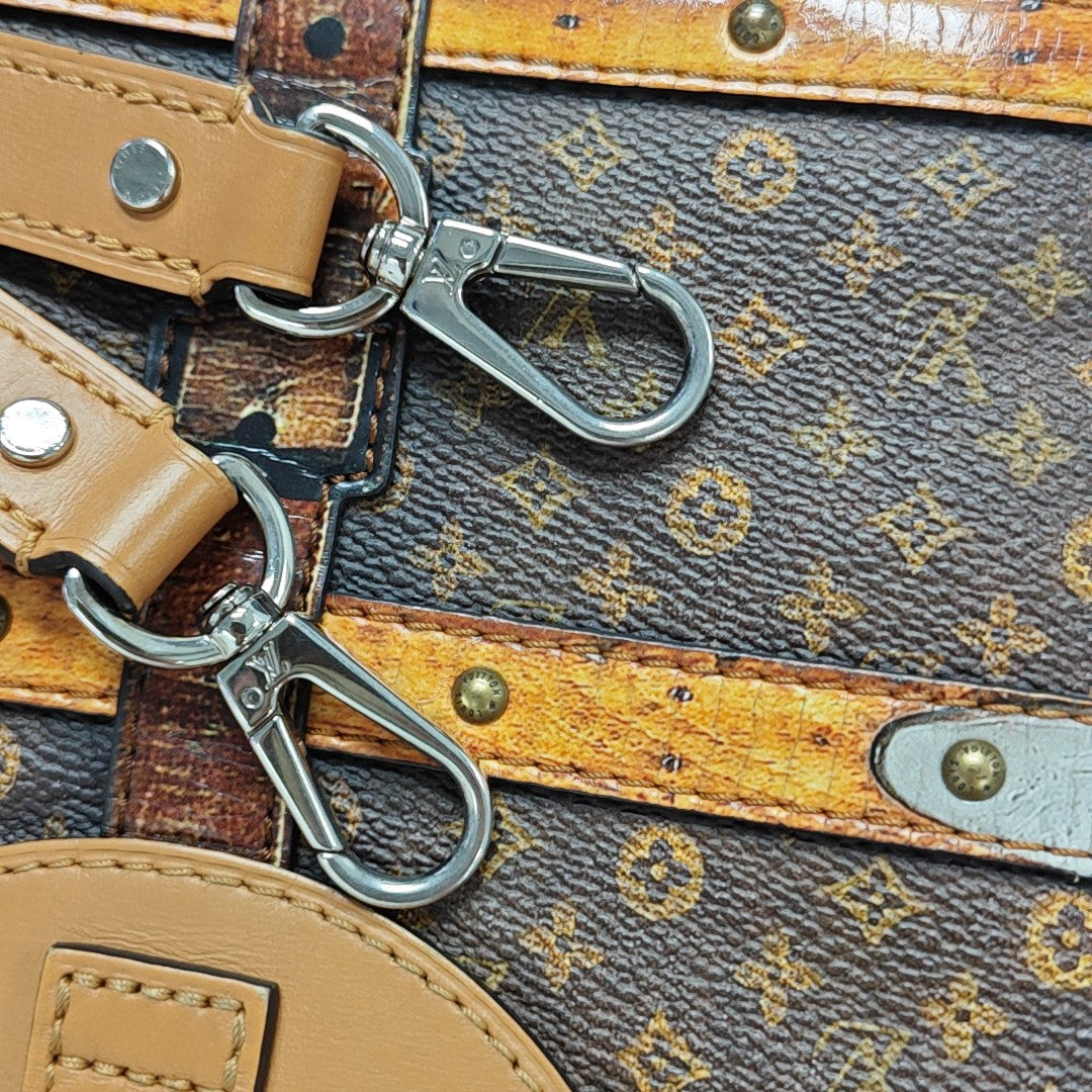 DUFFLE Monogram Coated Canvas Brown