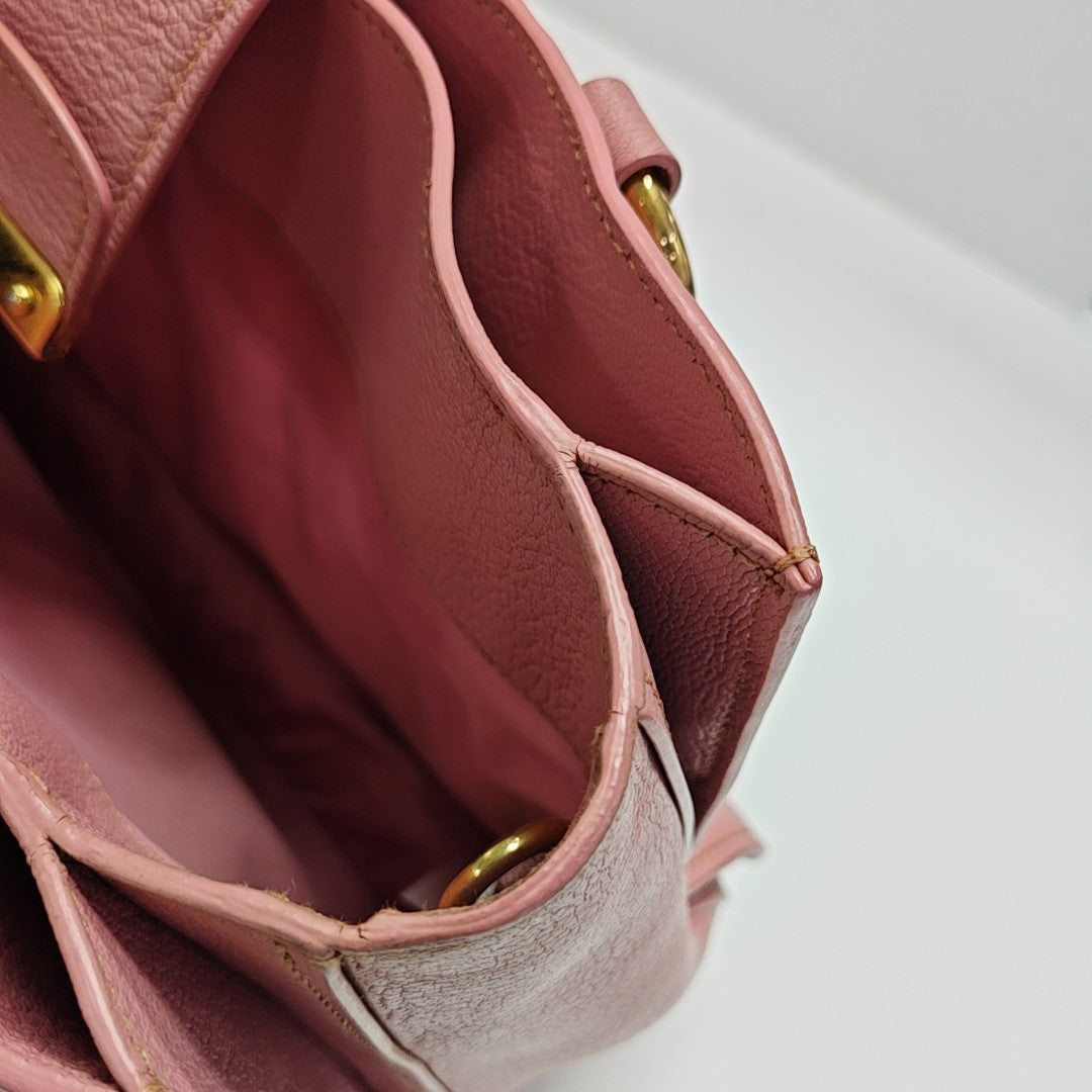 Calfskin Tote Bag Pink