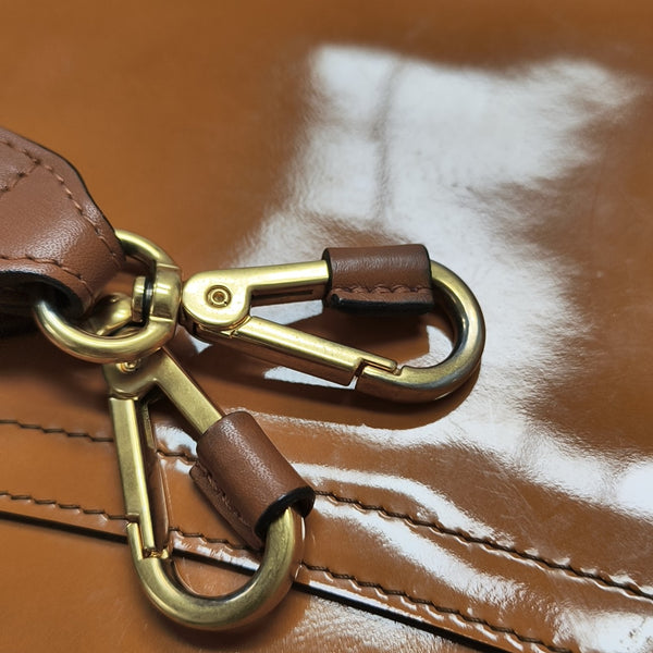 Roy Patent Leather Brown