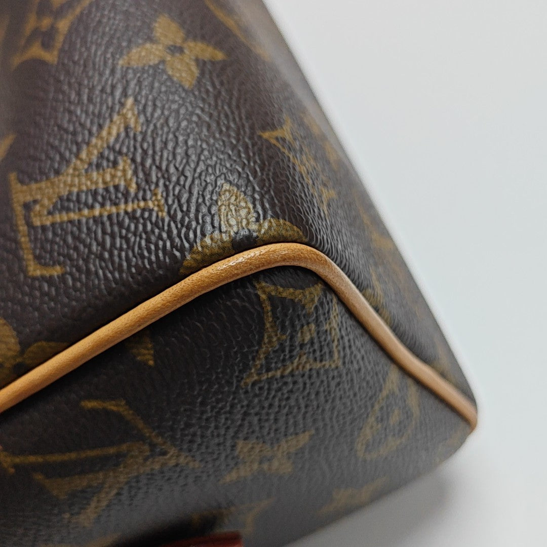 SPEEDY 20 Monogram Coated Canvas Brown