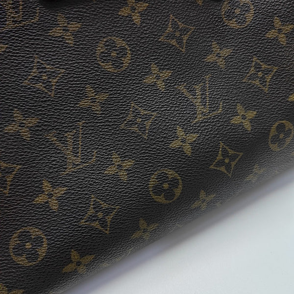 MONTORGUEI PM Monogram Coated Canvas Brown